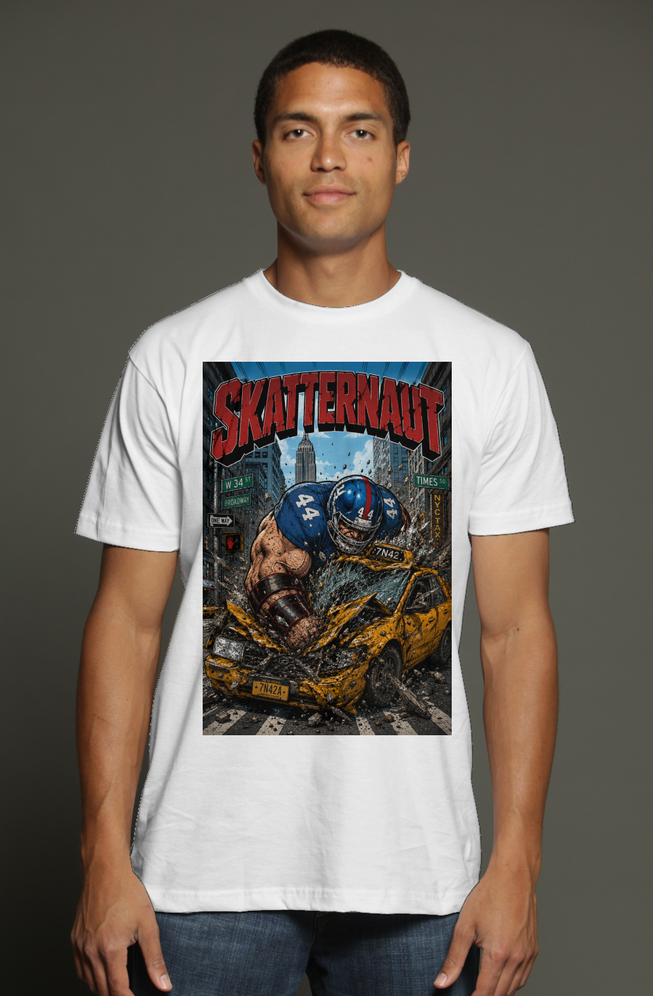 Cam Skatteboo is The Skatternaut -- X-Men Giants Fantasy Football triblend t shirt