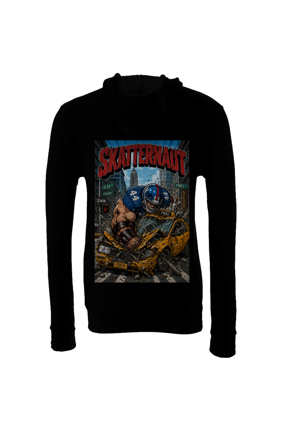 Cam Skatteboo is The Skatternaut -- Giants X-Men Fantasy Football Sponge Fleece Hoodie