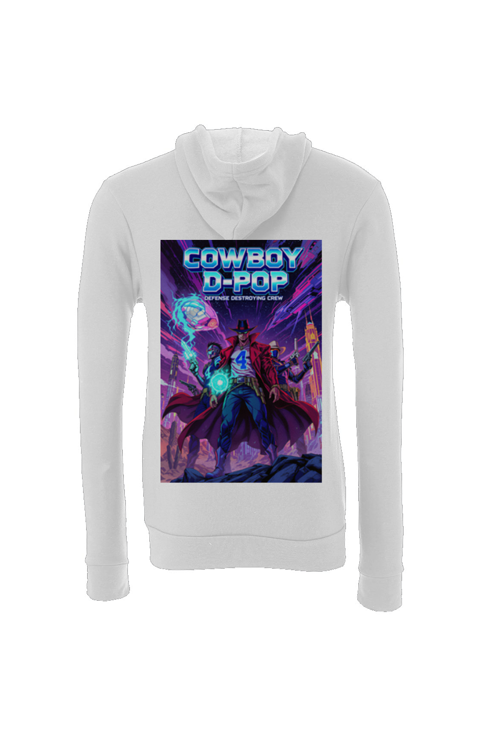 Cowboy D-Pop -- Dak Prescott Anime Fantasy Football Sponge Fleece Hoodie