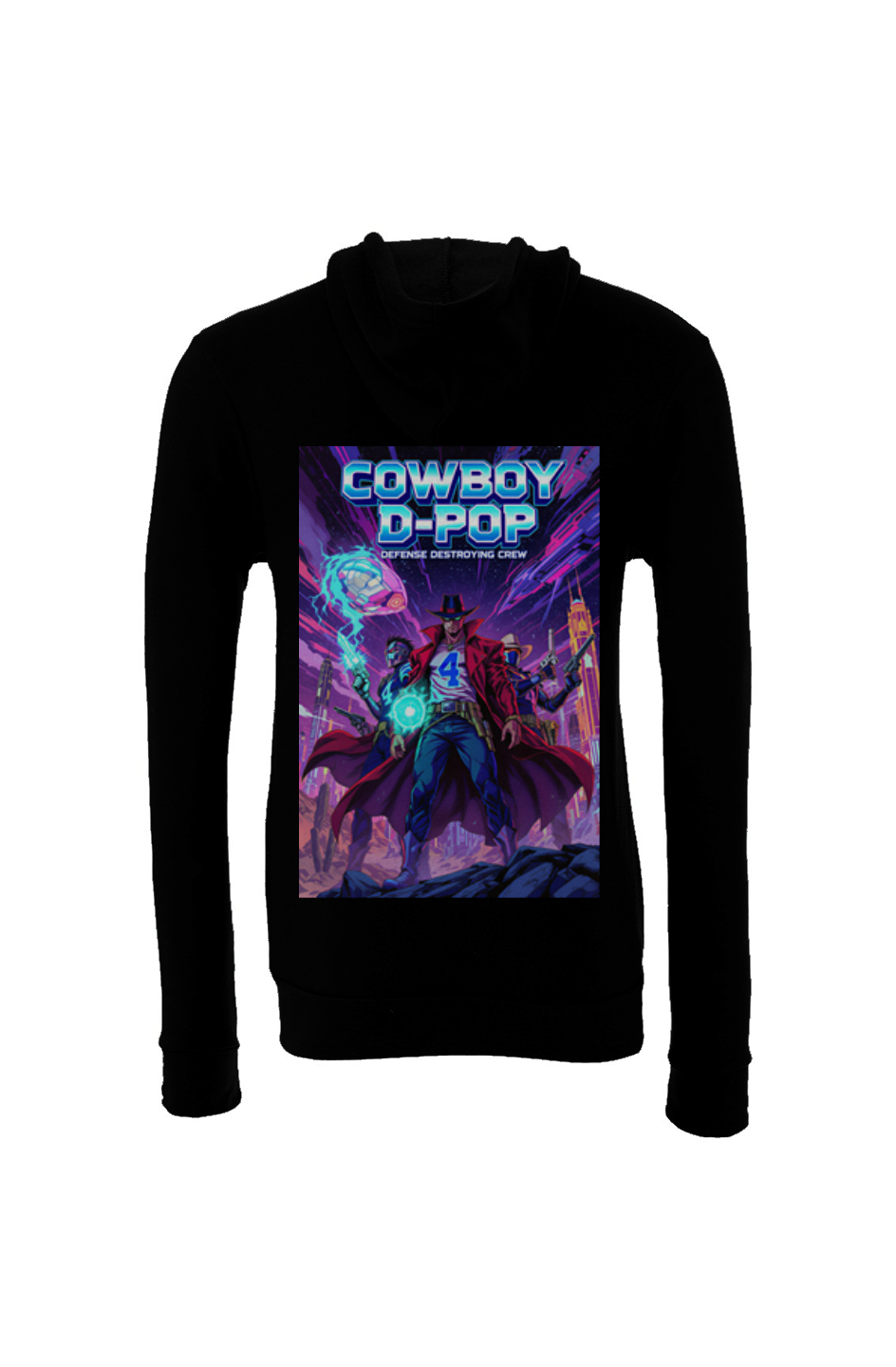 Cowboy D-Pop -- Dak Prescott Anime Fantasy Football Sponge Fleece Hoodie