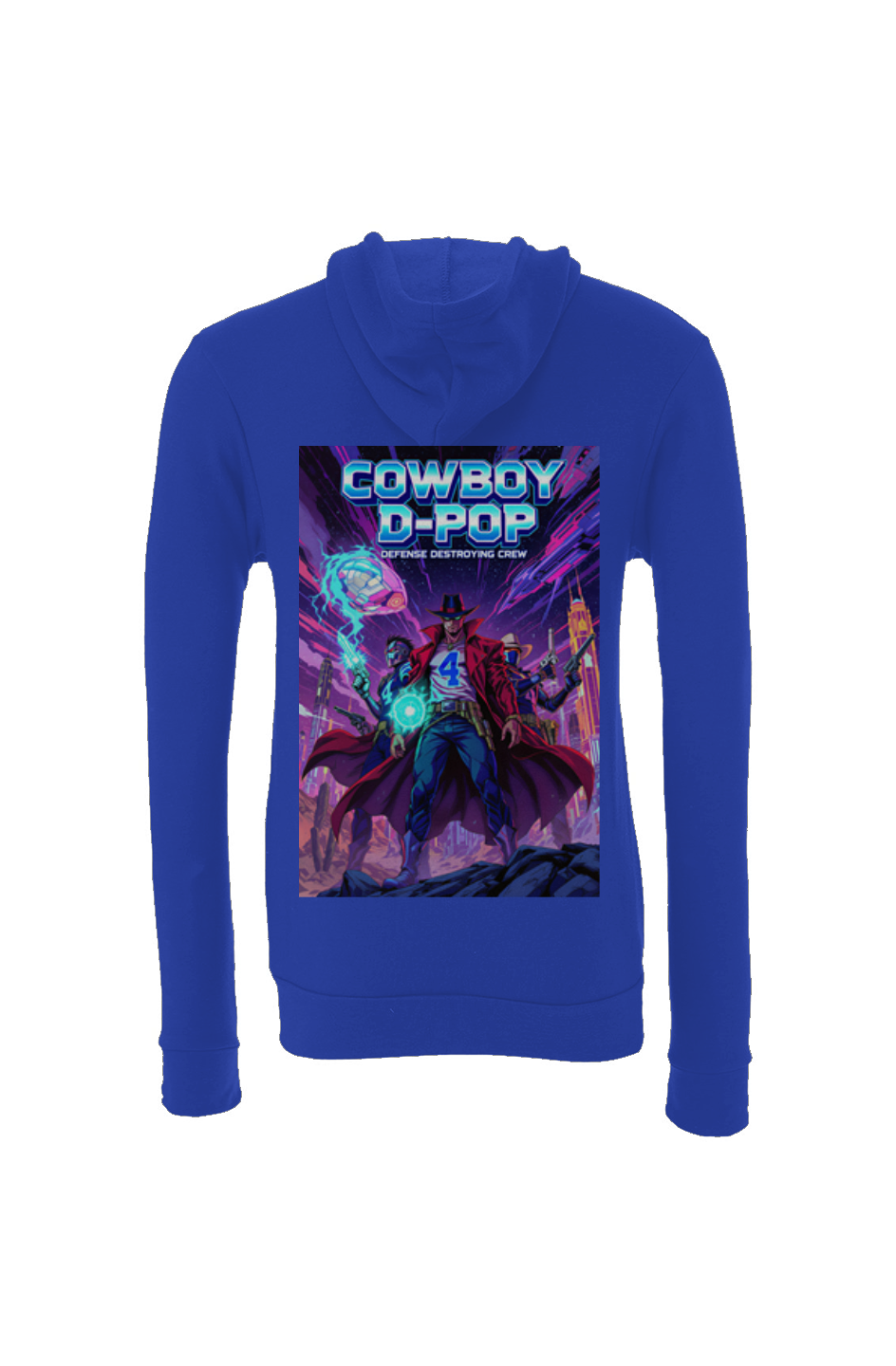 Cowboy D-Pop -- Dak Prescott Anime Fantasy Football Sponge Fleece Hoodie