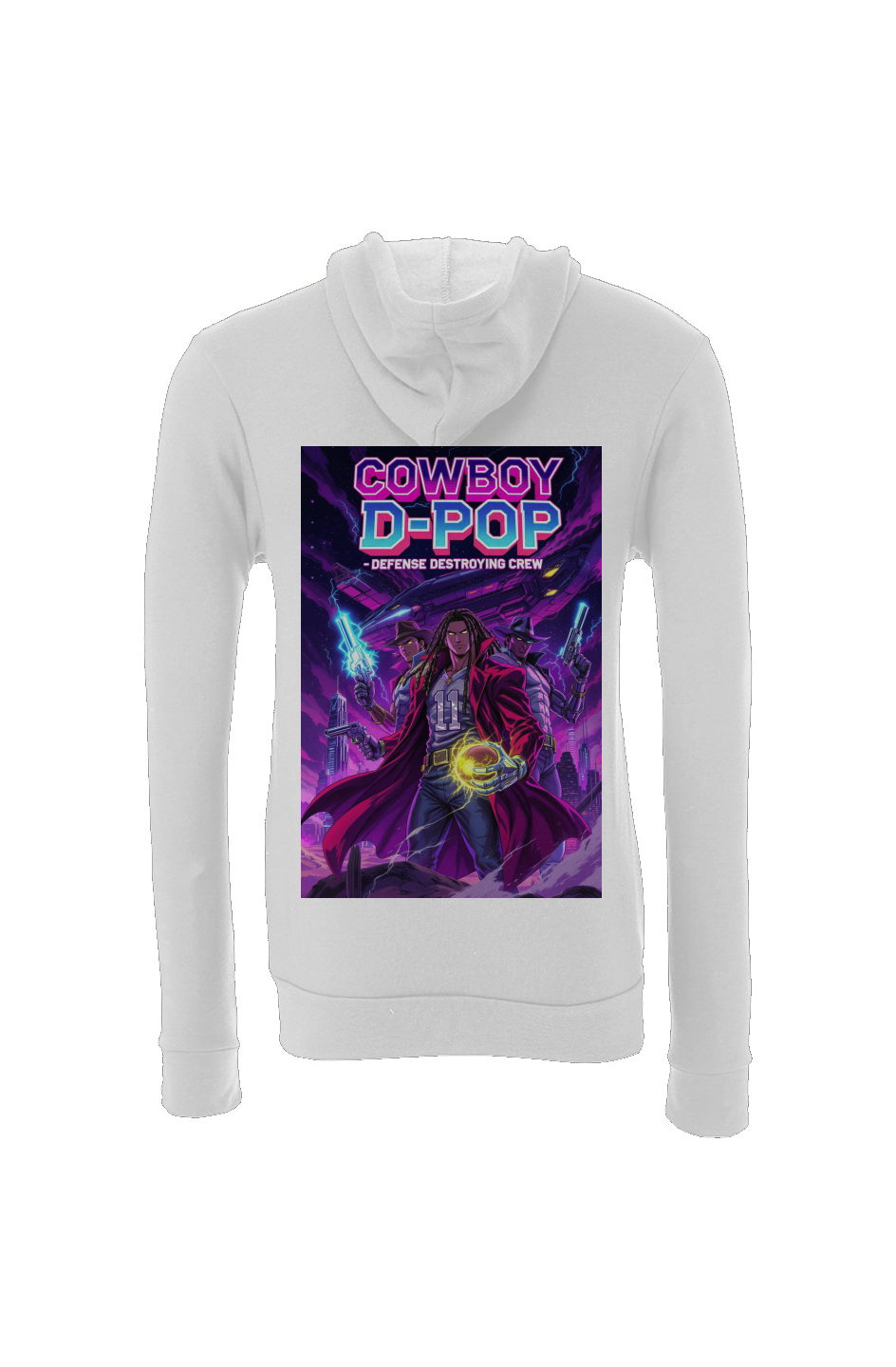 Cowboy D-Pop -- Ceedee Lamb Anime Fantasy Football Sponge Fleece Hoodie
