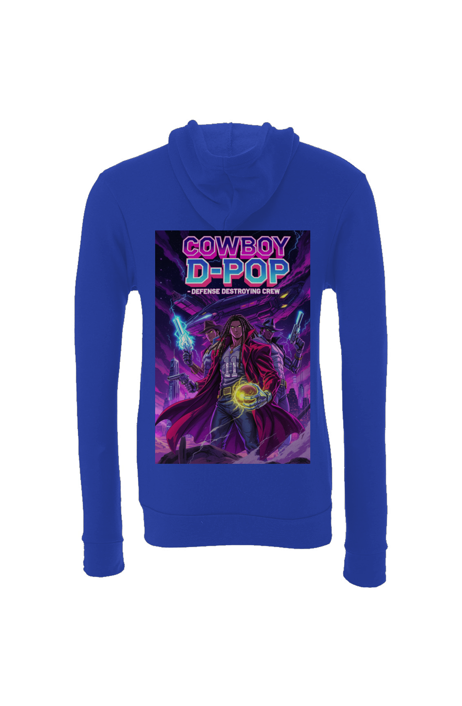 Cowboy D-Pop -- Ceedee Lamb Anime Fantasy Football Sponge Fleece Hoodie