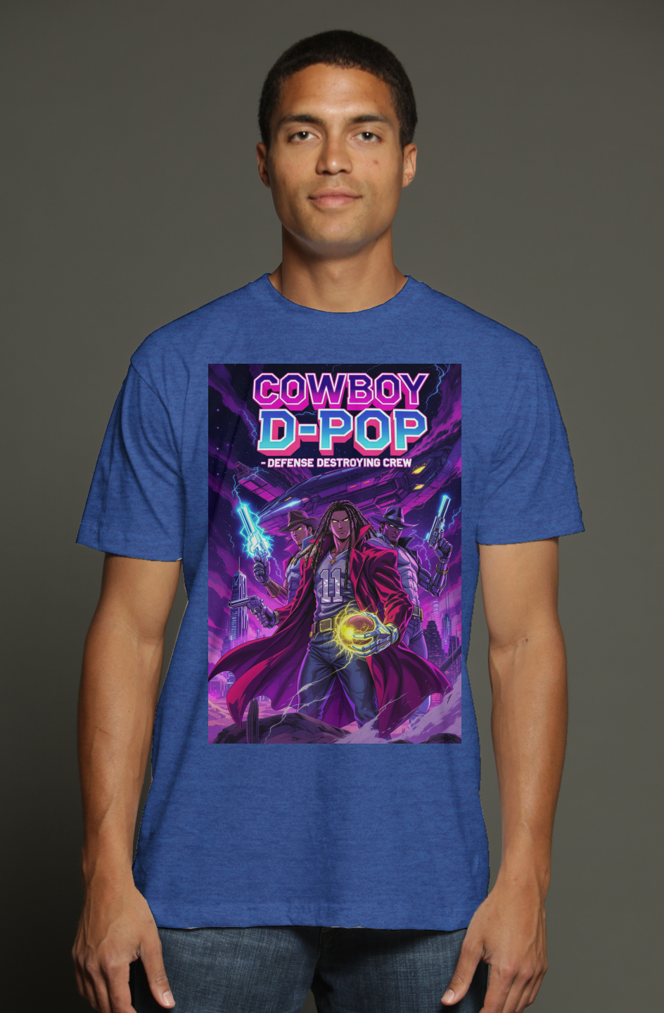 Cowboy D-Pop -- Ceedee Lamb Anime Fantasy Football triblend t shirt