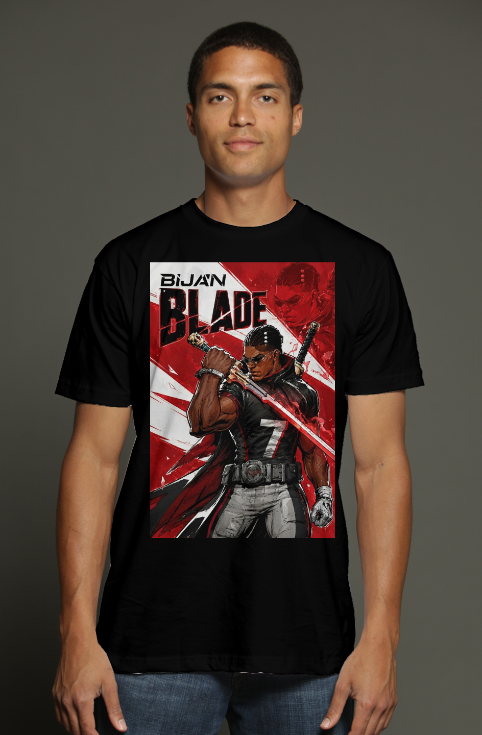 Bijan Robinson is Blade - Atlanta Falcons Fantasy Football triblend t shirt