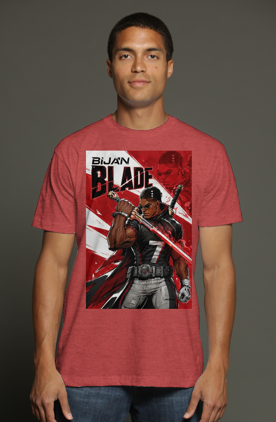 Bijan Robinson is Blade - Atlanta Falcons Fantasy Football triblend t shirt
