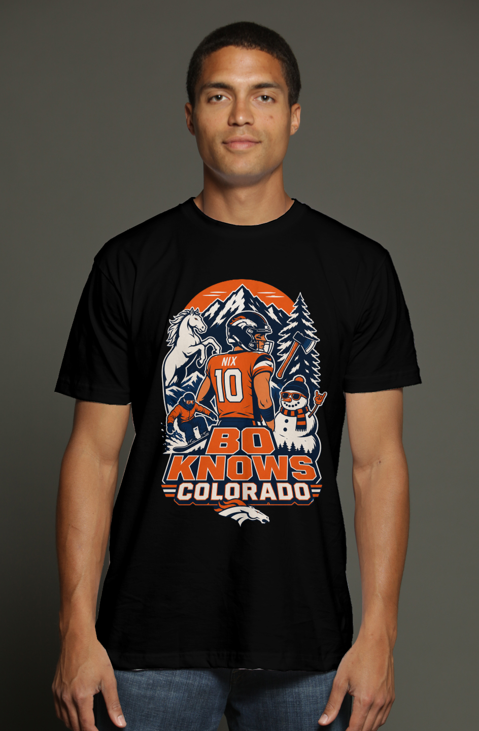 Bo Knows Colorado - Denver Broncos Fantasy Football triblend t shirt