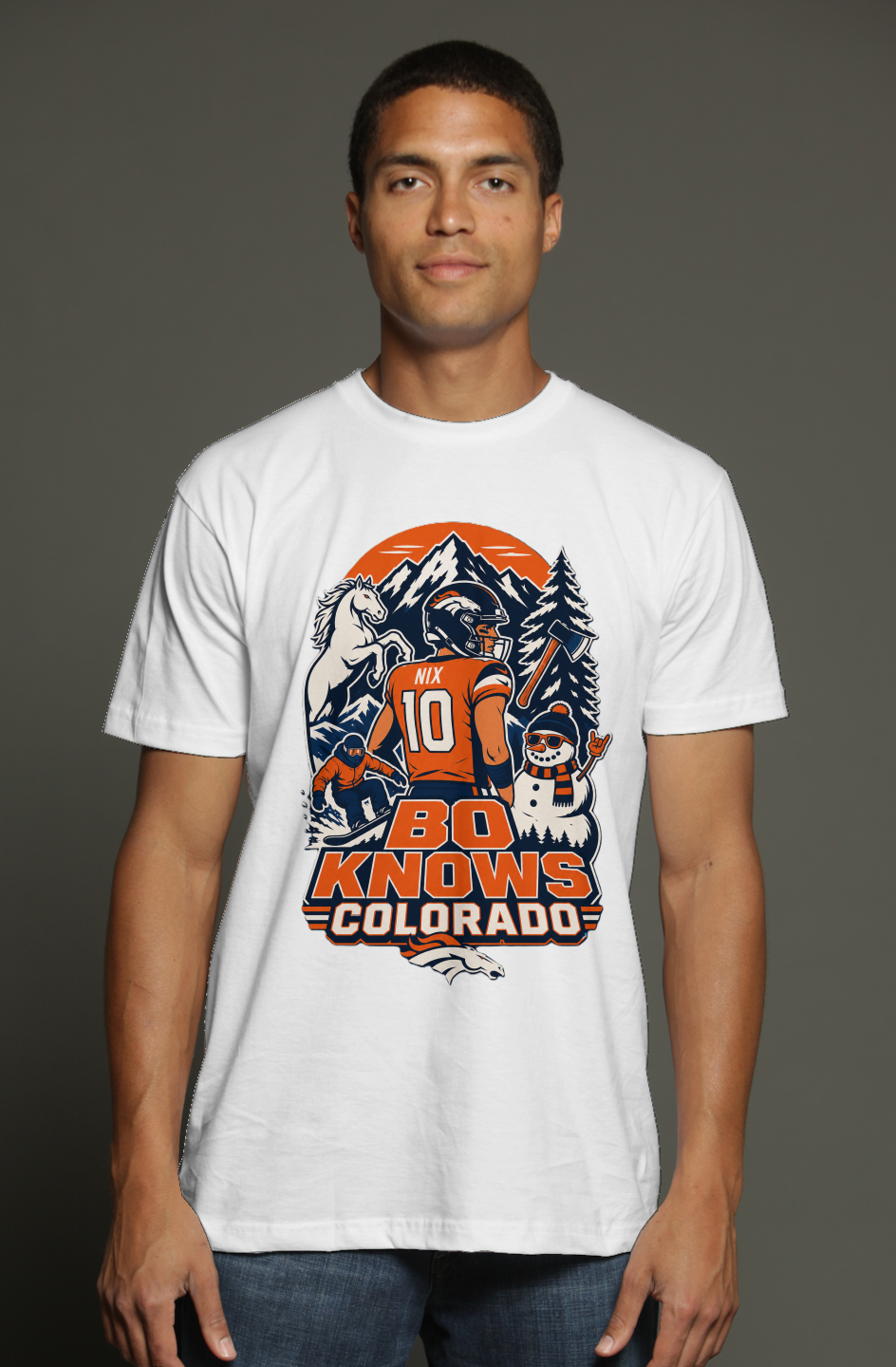 Bo Knows Colorado - Denver Broncos Fantasy Football triblend t shirt