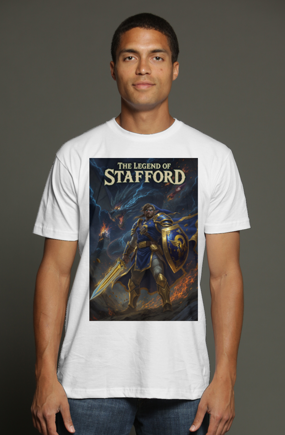 The Legend of Stafford - LA Rams Zelda Nintendo Fantasy Football triblend t shirt