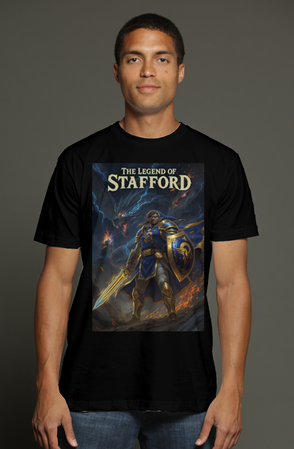The Legend of Stafford - LA Rams Zelda Nintendo Fantasy Football triblend t shirt
