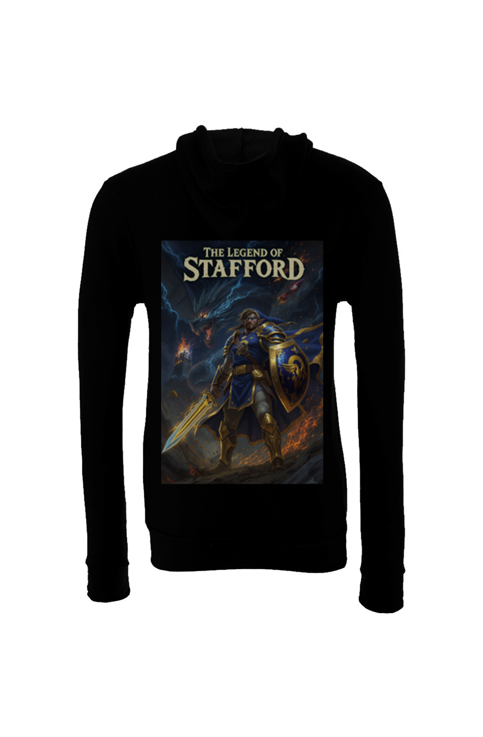 The Legend of Stafford - LA Rams Zelda Nintendo Fantasy Football Sponge Fleece Hoodie