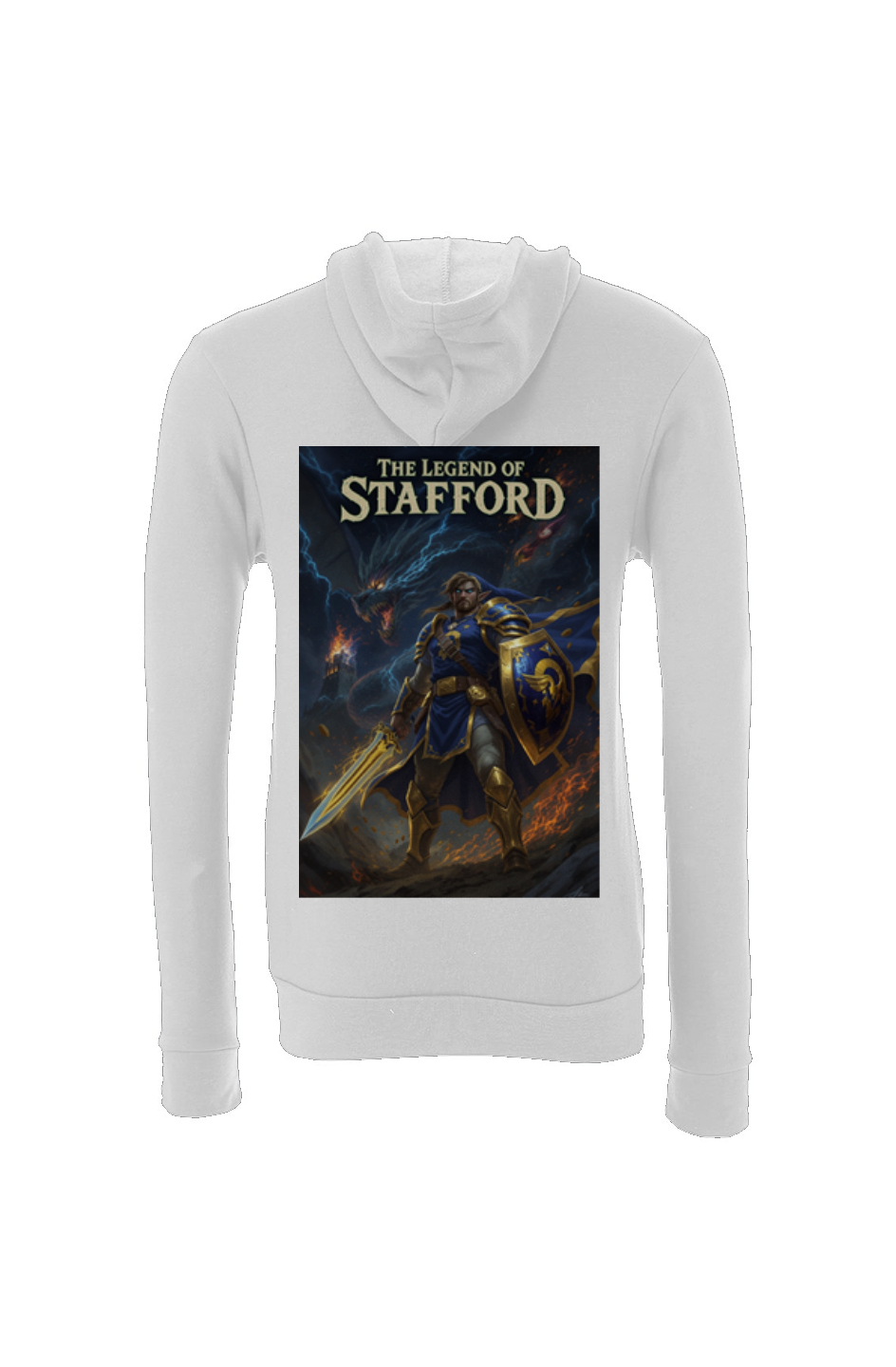 The Legend of Stafford - LA Rams Zelda Nintendo Fantasy Football Sponge Fleece Hoodie