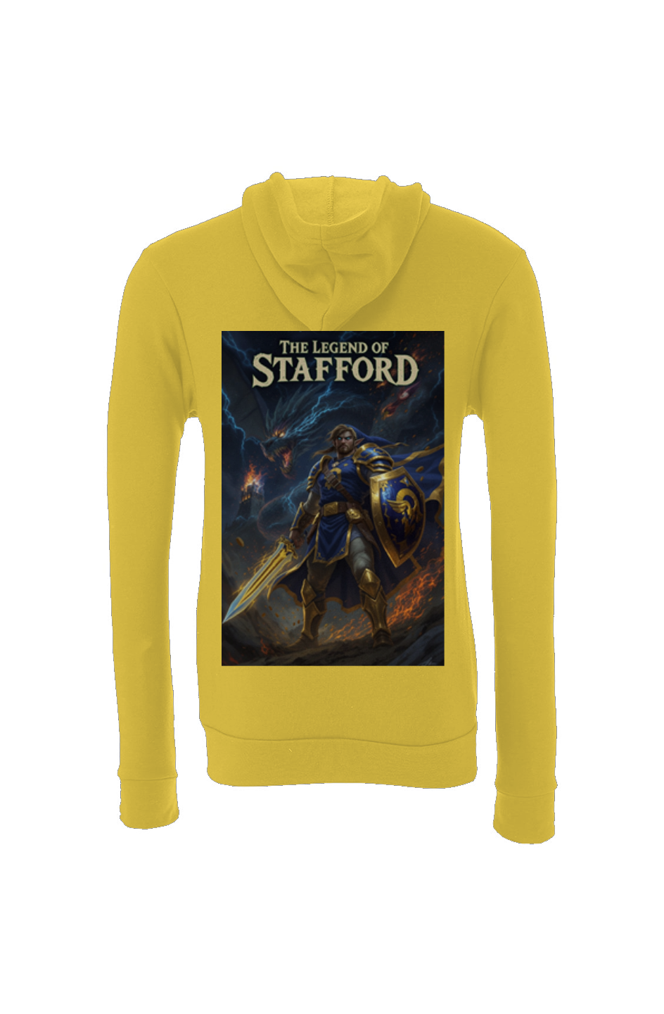 The Legend of Stafford - LA Rams Zelda Nintendo Fantasy Football Sponge Fleece Hoodie