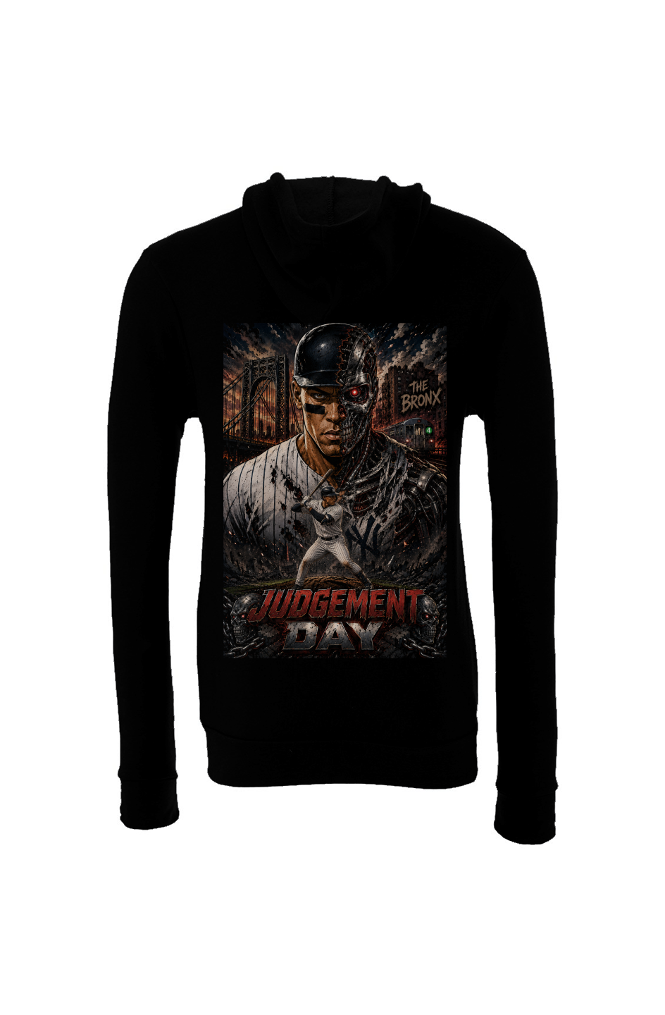 Aaron Judge - Terminator NY Yankees Fantasy Baseball Sponge Fleece Hoodie