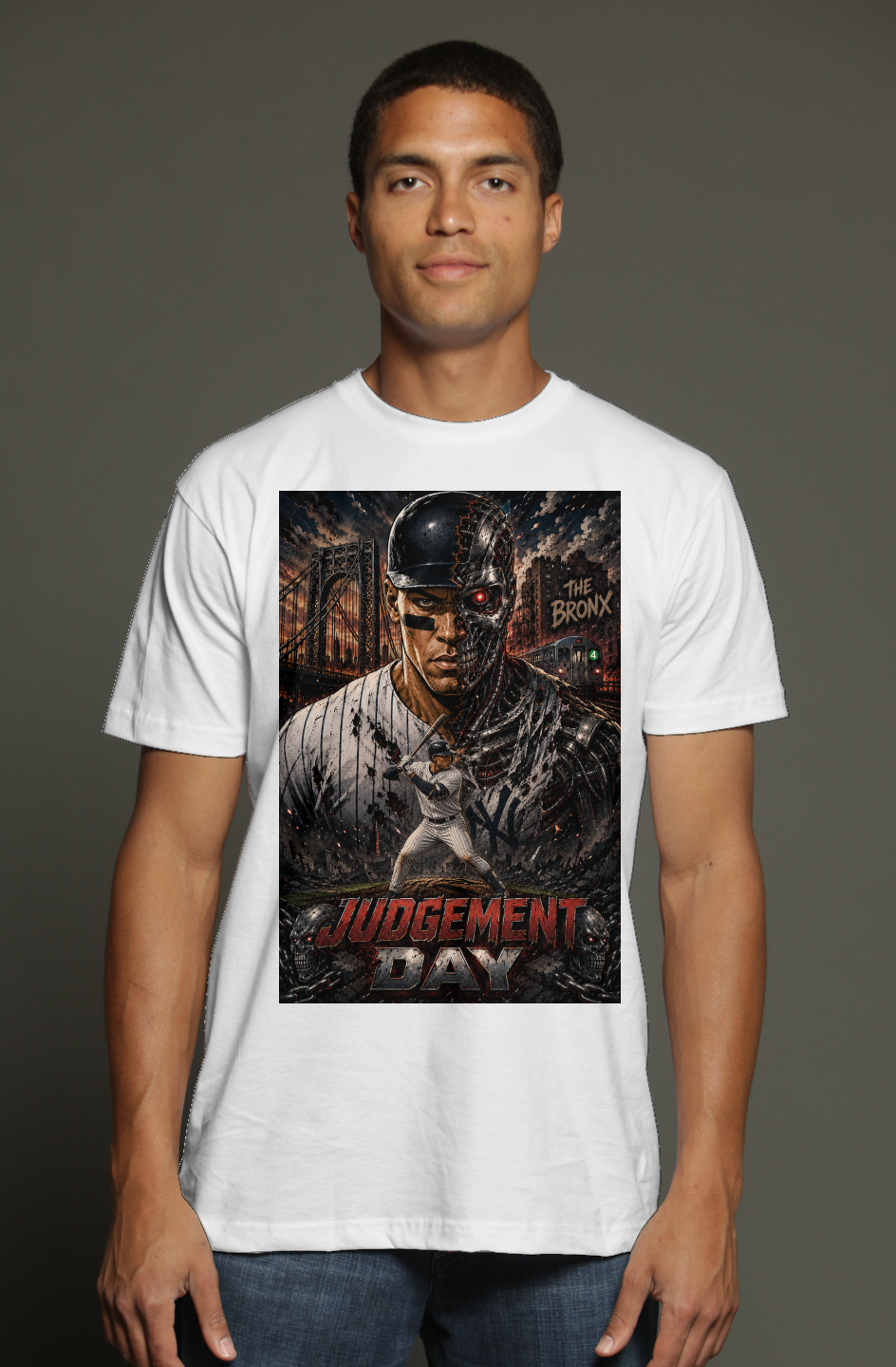 Aaron Judge - Terminator NY Yankees Fantasy Baseball triblend t shirt