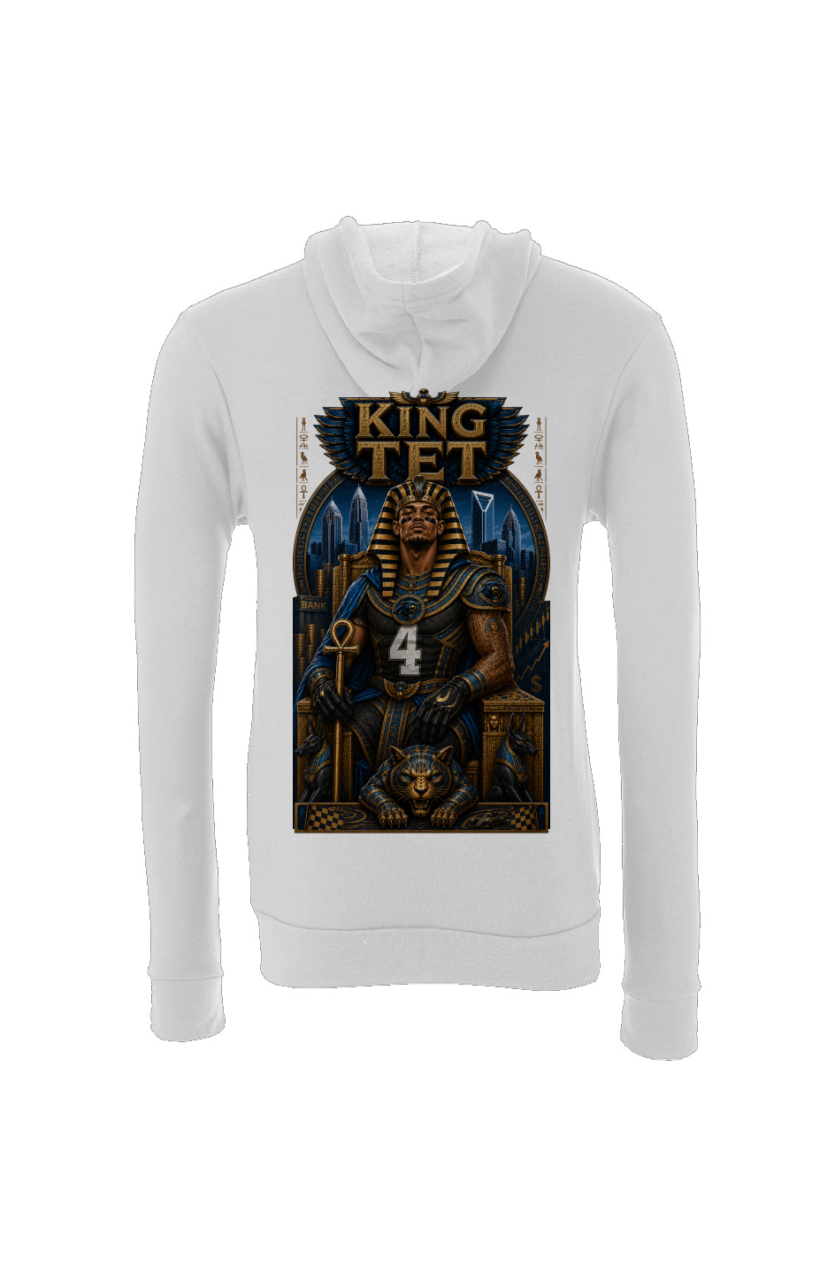 Tetairoa McMillan is King Tet Carolina Panthers Fantasy Football Sponge Fleece Hoodie