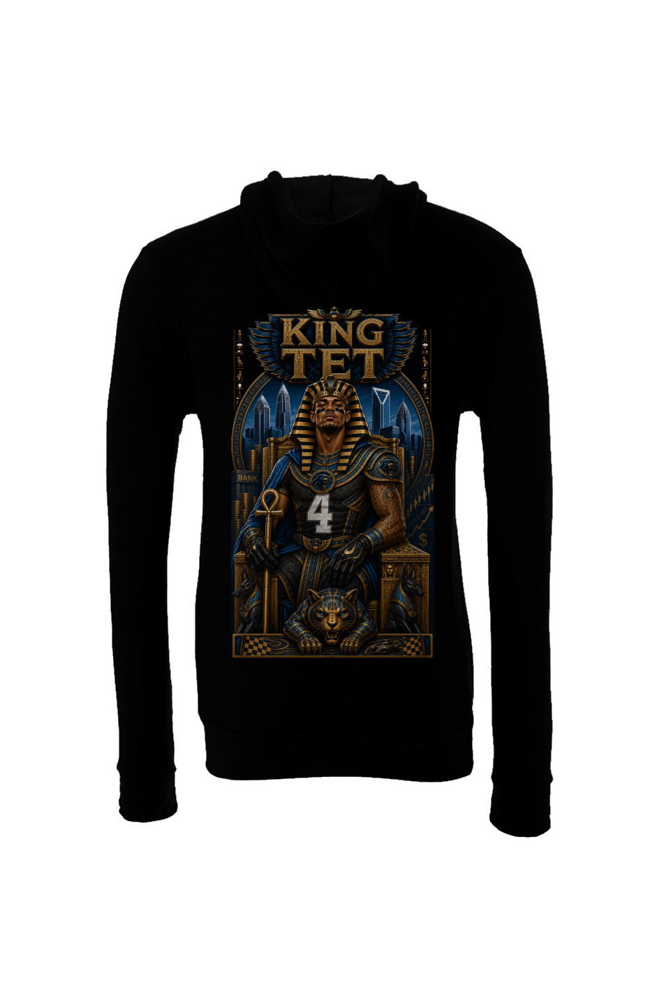 Tetairoa McMillan is King Tet Carolina Panthers Fantasy Football Sponge Fleece Hoodie