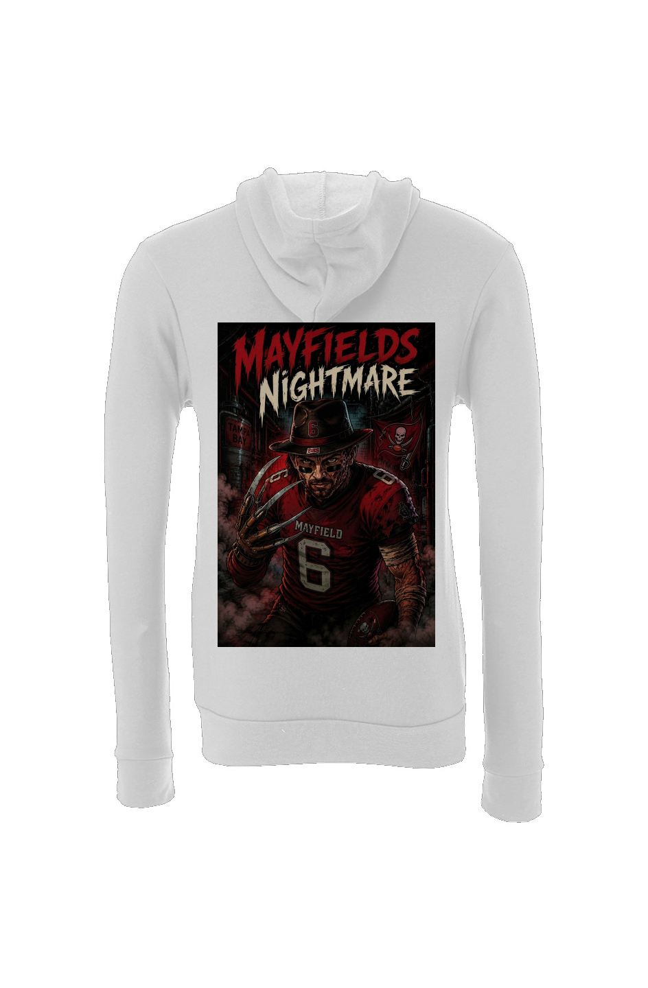 Baker Mayfield is Freddy Krueger - Tampa Bay Buccaneers Fantasy Football Sponge Fleece Hoodie
