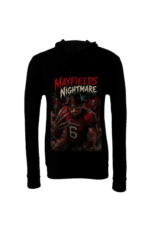 Baker Mayfield is Freddy Krueger - Tampa Bay Buccaneers Fantasy Football Sponge Fleece Hoodie