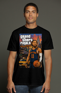 Jalen Brunson Grand Theft Finals 2 - NY Knicks Fantasy Basketball triblend t shirt
