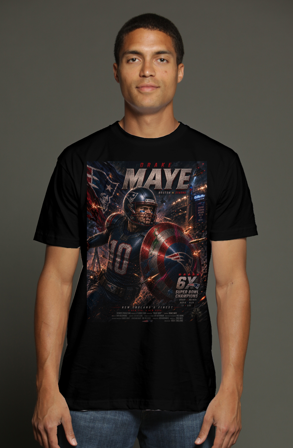 Drake Maye is The Patriot 2 - New England Fantasy Football triblend t shirt