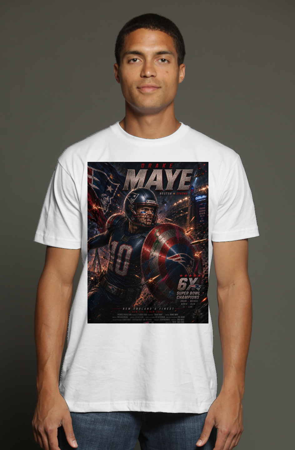 Drake Maye is The Patriot 2 - New England Fantasy Football triblend t shirt