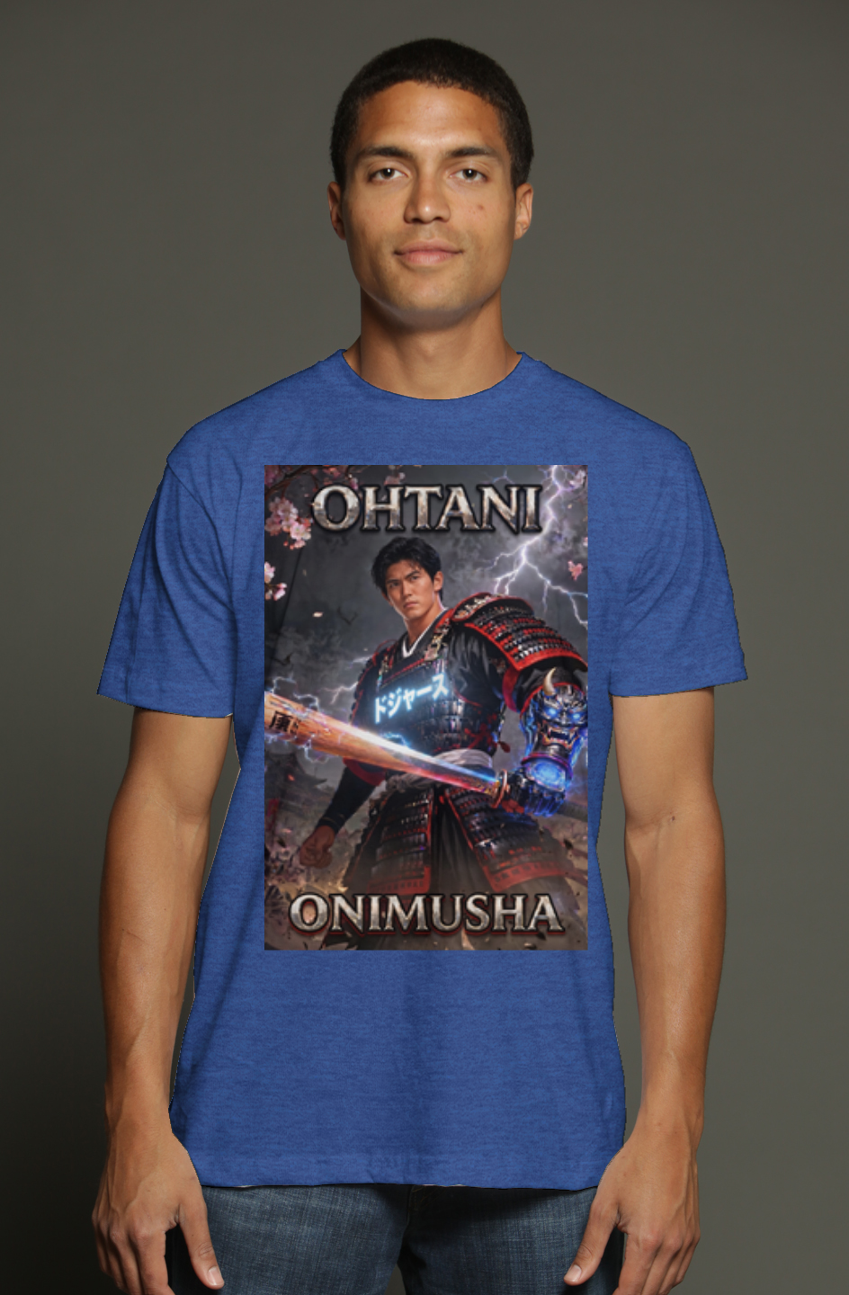 Shohei Otani Onimusha - LA Dodgers Fantasy Baseball triblend t shirt