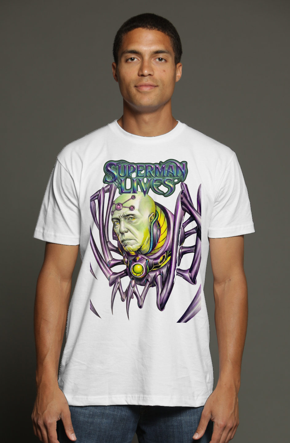 Christopher Walken is Brainiac - Superman Lives Fantasy triblend t shirt