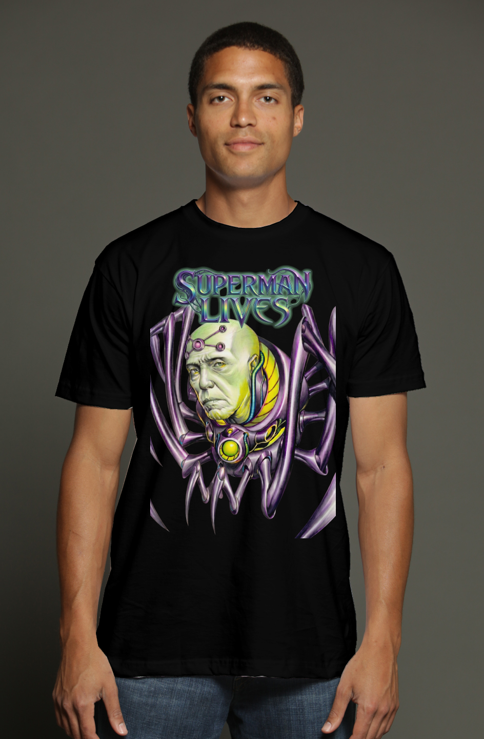 Christopher Walken is Brainiac - Superman Lives Fantasy triblend t shirt