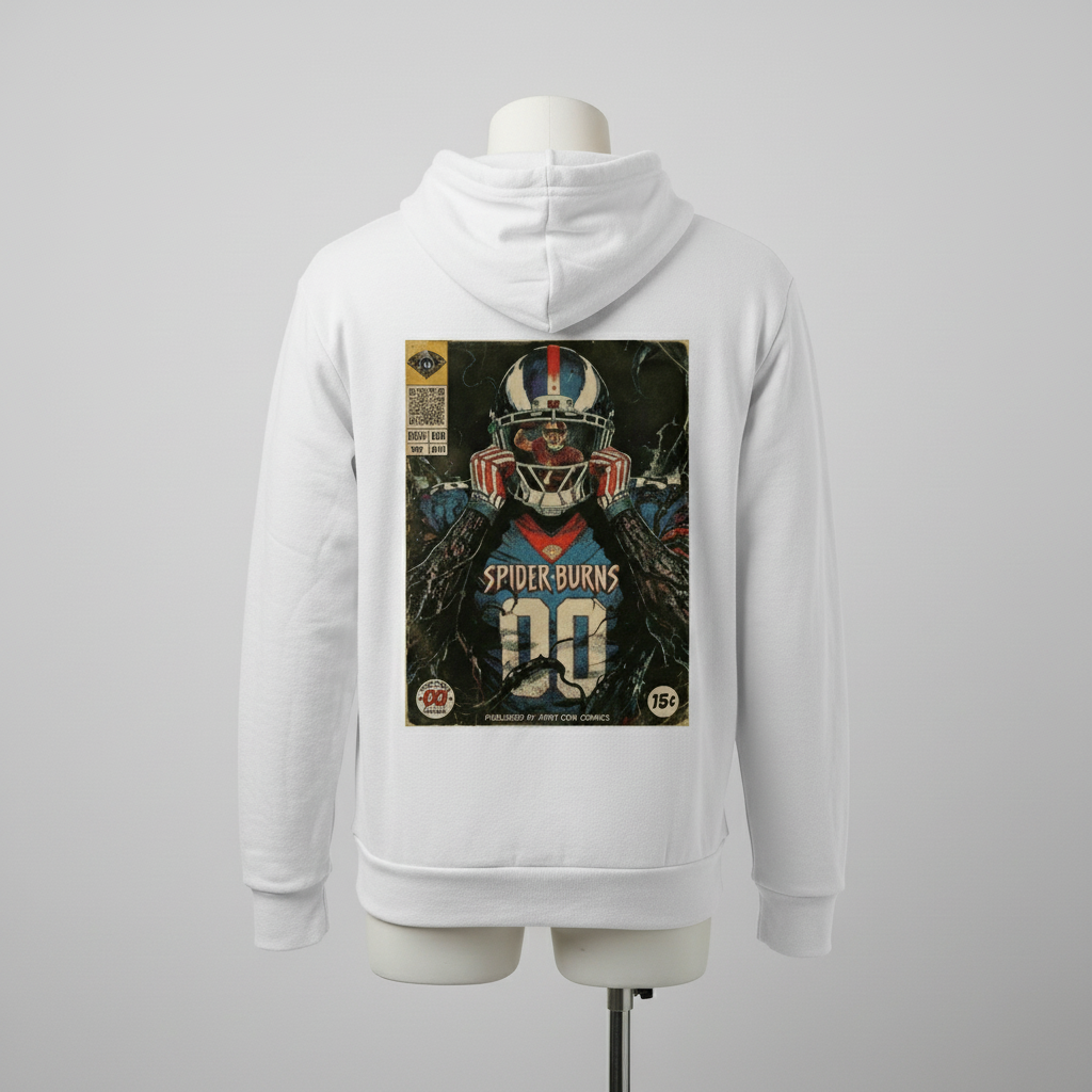 Brian Burns Venom – NY Giants Fantasy Football Sponge Fleece Hoodie