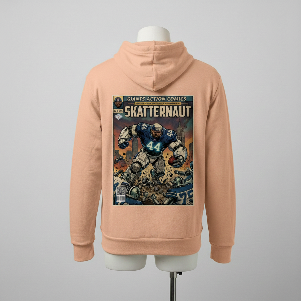 Cam Skattebo Skatternaut NY Giants Fantasy Football Hoodie