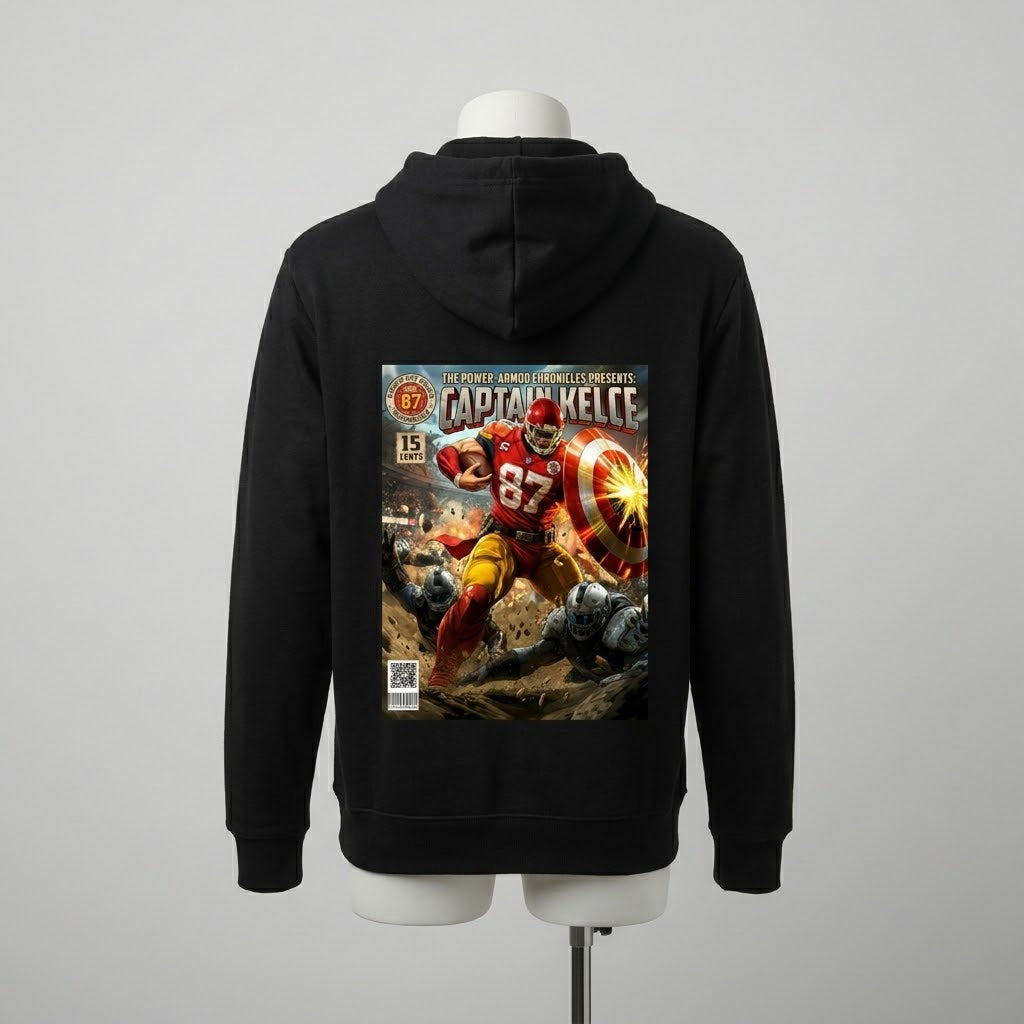 Captain Kelce Marvel Fantasy Football Hoodie | Sponge Fleece Full Zip