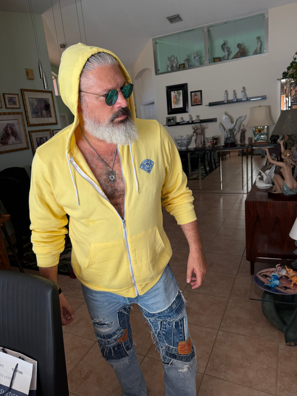 Puka Nakua LA Rams x Moana Lion King Fantasy Football Fleece Zip Hoodie