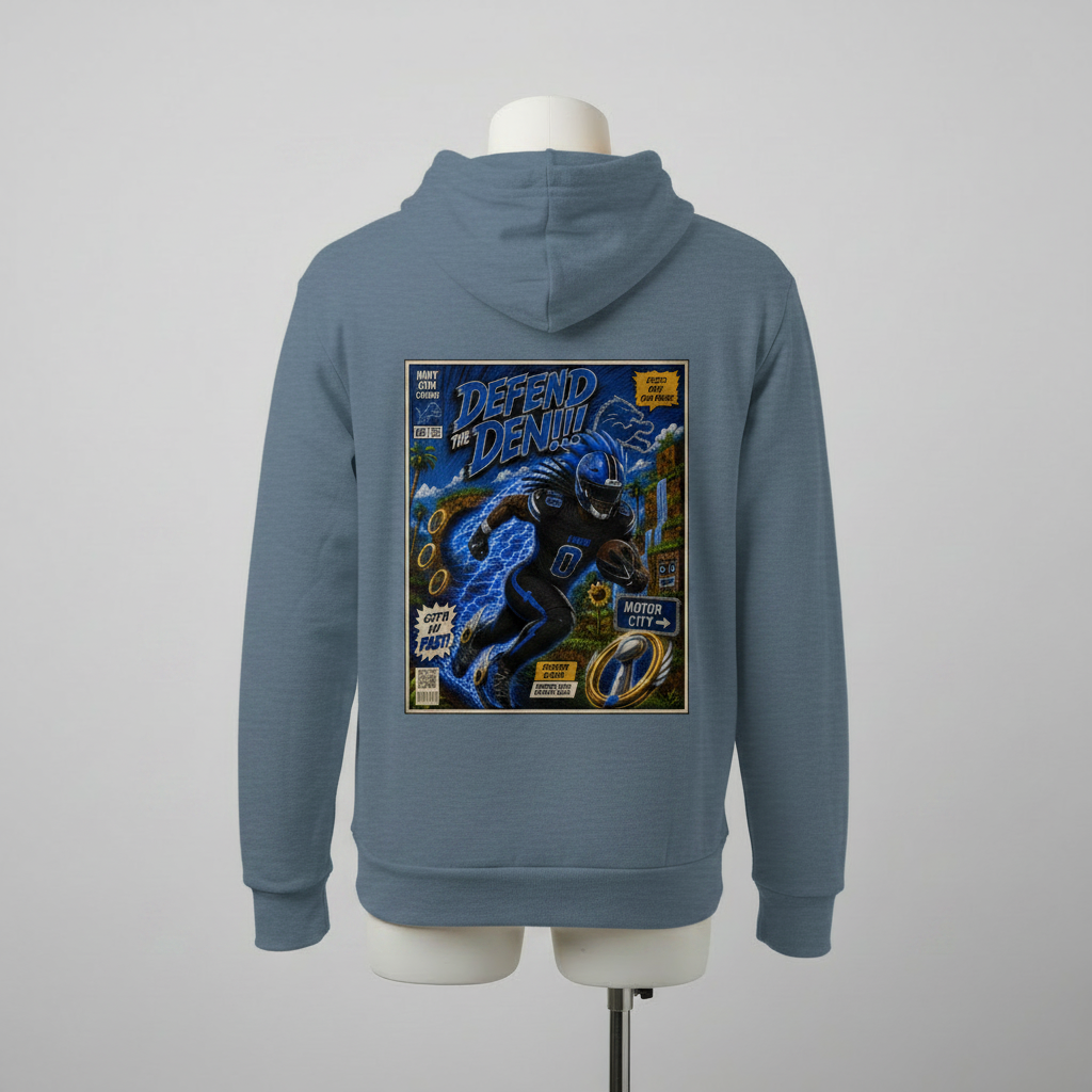 Jahmyr Gibbs is Sonic Fantasy Football Sponge Fleece Hoodie — Version 1